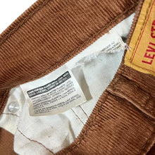 Load image into Gallery viewer, LEVI'S 514 Classic Brown Tan Corduroy Cord Straight Leg Trousers