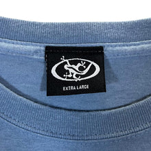 Load image into Gallery viewer, Vintage Lizard Gecko Reptile Graphic Skater Surfer Blue Cotton T-Shirt