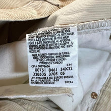 Load image into Gallery viewer, Early 00's LEVI'S 751 Classic Beige Corduroy Cord Straight Leg Trousers