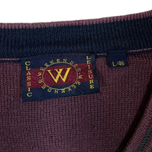 Load image into Gallery viewer, Vintage WEEKENDER Colour Block Golf Knit V-Neck Sweater Jumper