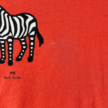 Load image into Gallery viewer, PAUL SMITH "PS" Zebra Cartoon Mini Logo Spellout Graphic T-Shirt