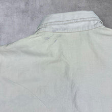 Load image into Gallery viewer, Vintage Cowboy Western Embroidered Aztec Native Cream Blue Cotton Long Sleeve Shirt