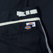 Load image into Gallery viewer, Dickies Striped Tape Black Skater Workwear Straight Leg Chino Trousers