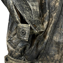 Load image into Gallery viewer, Vintage 90's KC GENUINE LEATHER Distressed Effect Brown Real Leather Bomber Jacket