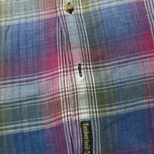 Load image into Gallery viewer, Vintage TIMBERLAND WEATHERGEAR Lumberjack Plaid Check Long Sleeve Flannel Cotton Shirt