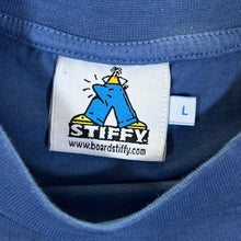 Load image into Gallery viewer, STIFFY "Sea Creatures" Surfer Skater Logo Spellout Graphic Blue T-Shirt