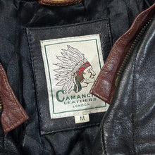 Load image into Gallery viewer, Vintage 90's CAMANCHI LEATHERS LONDON Genuine Real Black Leather Zip Jacket