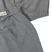 Load image into Gallery viewer, Vintage Columbia Sportswear Khaki Hiking Utility Short Sleeve Nylon Button-Up Shirt