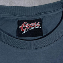 Load image into Gallery viewer, Early 00's Coors Classic Beer Logo Grey Colour Block Short Sleeve T-Shirt