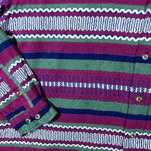 Load image into Gallery viewer, Vintage 90's Charles Crazy Abstract Patterned Long Sleeve Cotton Flannel Shirt