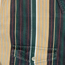 Load image into Gallery viewer, Vintage 90's Justin Multi Colour Striped Cotton Long Sleeve Shirt