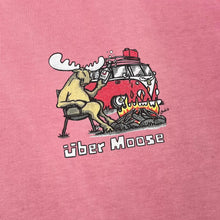 Load image into Gallery viewer, Early 00's UBER MOOSE "Start When You Stop" Cartoon Spellout Graphic Faded T-Shirt