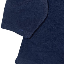 Load image into Gallery viewer, Early 00's UMBRO Embroidered Big Logo Navy Blue Red Fleece V-Neck Sweatshirt