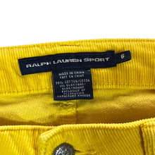 Load image into Gallery viewer, RALPH LAUREN SPORT Classic Yellow Corduroy Cord Slim Fit Trousers