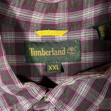 Load image into Gallery viewer, Vintage Timberland Red Grey Plaid Check Long Sleeve Button-Up Cotton Shirt