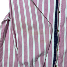 Load image into Gallery viewer, Vintage Edwards Heavies Pink White Striped Cotton Long Sleeve Shirt