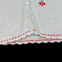 Load image into Gallery viewer, Vintage HAMELLS Embroidered Floral Flower 3/4 Sleeve Cardigan Top