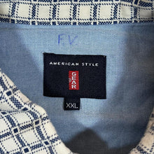 Load image into Gallery viewer, Vintage American Style Gear Patterned Check Western Style Popper Long Sleeve Shirt