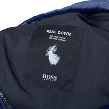 Load image into Gallery viewer, BOSS HUGO BOSS "Real Down" Duck Down Feather Fill Blue Padded Jacket