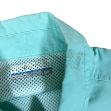 Load image into Gallery viewer, COLUMBIA PFG Fishing Omni-Shade Turquoise Short Sleeve Utility Shirt