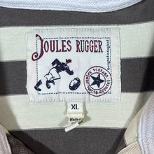 Load image into Gallery viewer, Joules Rugger Embroidered Crest Striped Long Sleeve Rugby Polo Shirt Top