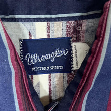Load image into Gallery viewer, Vintage Wrangler Western Shirts Cowboy Aztec Patterned Popper Long Sleeve Shirt