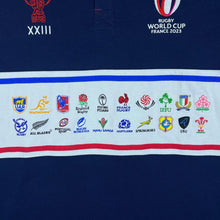 Load image into Gallery viewer, RUGBY WORLD CUP "France 2023" Embroidered Colour Block Long Sleeve Polo Shirt