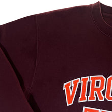 Load image into Gallery viewer, Gear For Sports "Virginia Tech" Hokies College Embroidered Spellout Burgundy Sweatshirt