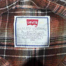 Load image into Gallery viewer, Vintage Levi's Red Tab Western Style Plaid Check Long Sleeve Button-Up Flannel Shirt