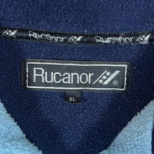 Load image into Gallery viewer, Vintage RUCANOR Embroidered Mini Logo Blue 1/4 Zip Fleece Sweatshirt