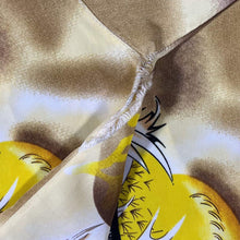 Load image into Gallery viewer, Early 00's Guo Lhi Ting Goth Y2K Traditional Dragon Graphic Yellow Brown Cream Shirt