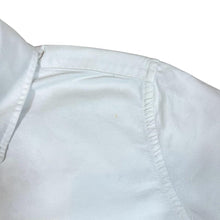 Load image into Gallery viewer, RALPH LAUREN Classic White Long Sleeve Cropped Frayed Hem Button-Up Shirt