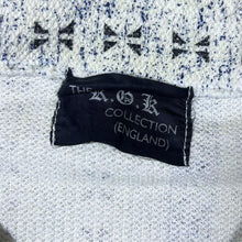 Load image into Gallery viewer, Vintage 90's The K.G.K Collection (England) Crazy Abstract Patterned Lace-Up Short Sleeve Shirt