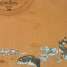 Load image into Gallery viewer, NORTH RIVER OUTFITTERS Fishing Fish Carp Graphic Orange T-Shirt