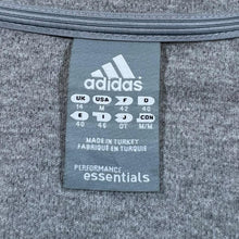 Load image into Gallery viewer, Adidas Classic Three Stripe Embroidered Mini Logo Grey Zip Sweatshirt Top