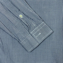 Load image into Gallery viewer, PRETTY GREEN Classic Embroidered Mini Logo Blue Check Long Sleeve Button-Up Shirt