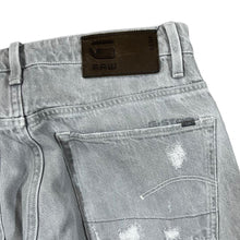 Load image into Gallery viewer, G-STAR RAW "3301 Tapered" Slim Fit Distressed Style Grey Denim Jeans