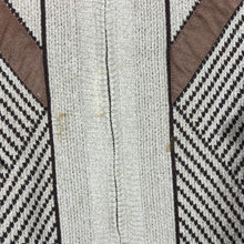 Load image into Gallery viewer, Vintage CHRISTOPHER KNIGHT Grandad Patterned Lightly Padded Zip Sweater Jumper
