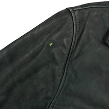 Load image into Gallery viewer, Vintage LAKELAND Fine Leather Genuine Real Black Button Leather Jacket