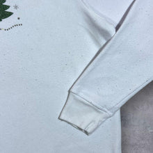 Load image into Gallery viewer, Vintage Hasting & Smith Embroidered Christmas Tree Festive Diamante Sweatshirt