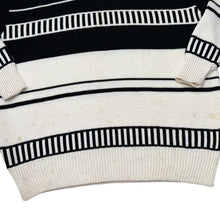 Load image into Gallery viewer, Vintage BHS Colour Block Patterned Acrylic Cotton Crewneck Knit Sweater Jumper