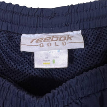 Load image into Gallery viewer, Early 00's Reebok Gold Mini Logo Straight Cuff Tracksuit Bottoms