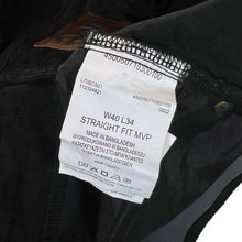 Load image into Gallery viewer, LEE "Motion Stretch" Classic Black Corduroy Cord Straight Leg Trousers