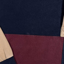 Load image into Gallery viewer, Vintage Wrangler Colour Block Black Red Yellow Long Sleeve Cotton Polo Shirt