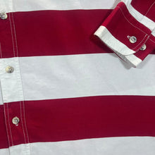 Load image into Gallery viewer, Vintage STARS & STRIPES USA Flag Colour Block Western Cowboy Long Sleeve Shirt