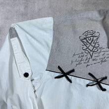 Load image into Gallery viewer, Vintage Gothic Western Folk Style White Beige Linen Cotton Long Sleeve Shirt