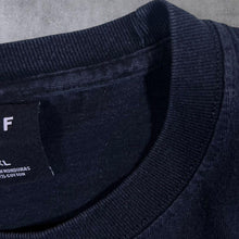 Load image into Gallery viewer, HUF Embroidered Logo Spellout Skater Black Long Sleeve Cotton T-Shirt