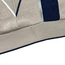 Load image into Gallery viewer, Vintage GABICCI Classic Grandad Colour Block Acrylic Wool V-Neck Sweater Jumper