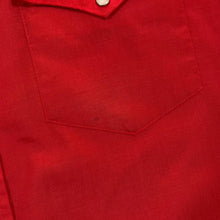 Load image into Gallery viewer, Vintage 90's Open Range Cowboy Western Red Popper Short Sleeve Shirt