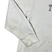 Load image into Gallery viewer, TIMBERLAND Distressed Logo Spellout Graphic Cream Crewneck Sweatshirt